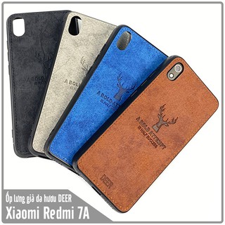 Ốp lưng Xiaomi Redmi 7A giả da con hươu DEER - Nhựa dẻo TPU