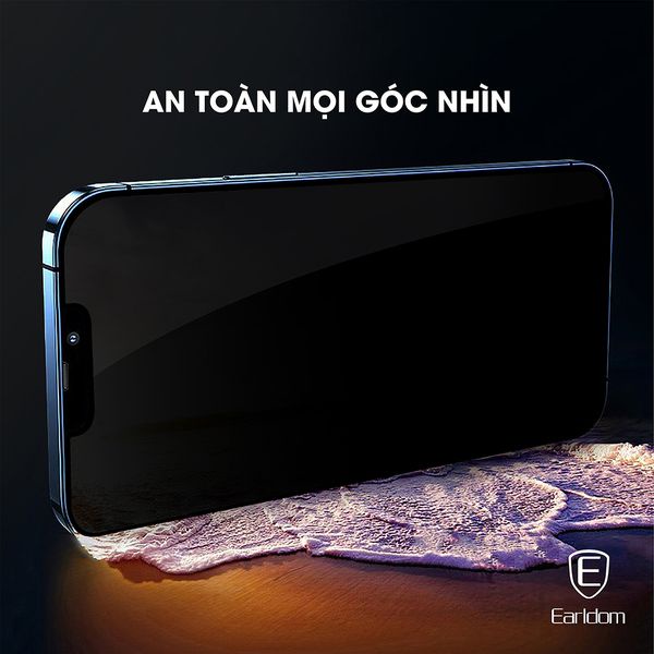 🛑CHÍNH HÃNG EARLDOM🛑 Kính Cường Lực Chống Nhìn Trộm Dành Cho Iphone Assassin Earldom