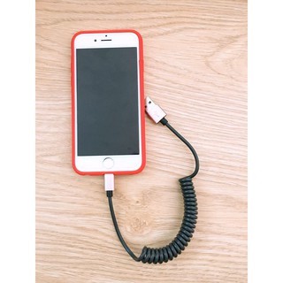Cáp sạc iphone lò xo chuẩn lightning