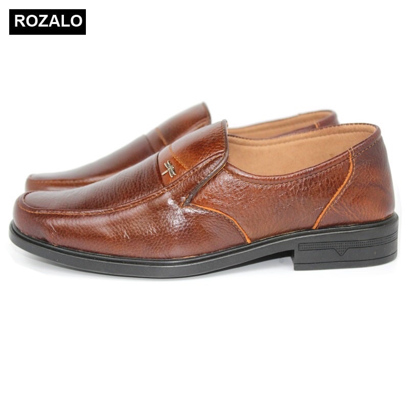 Giày lười nam,giày nam da bò kiểu dáng trung niên,đế cao su.Hải Anh Shop