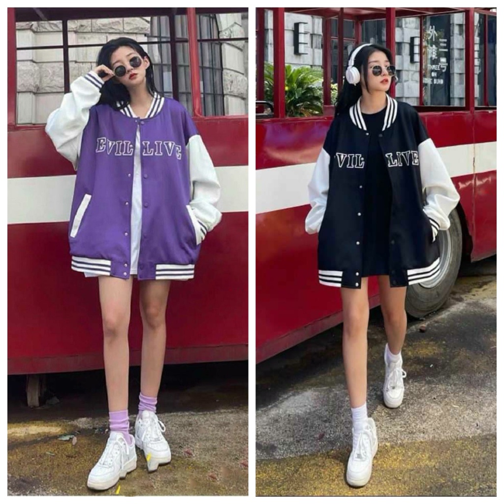 Áo khoác Bomber Jacket Unisex OPPA Hàn Quốc form rộng chất nỉ thu đông - GEN_ZOO