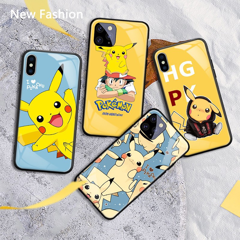 Ốp lưng in hình pikachu cho iphone 6 7 8 plus xr 11 12 pro xs max - A299