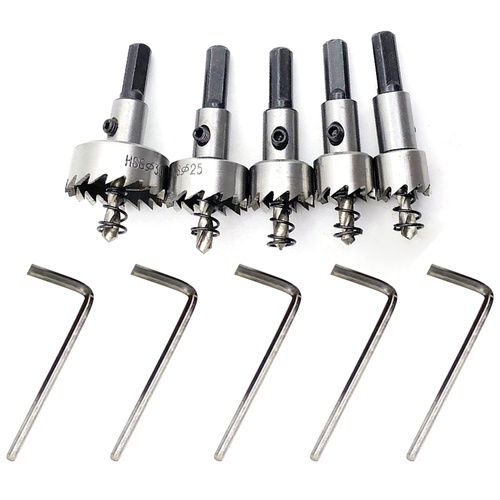 Set 5 mũi khoan ADIEEPEN HSS lỗ 16-30mm có cờ lê chuyên dụng