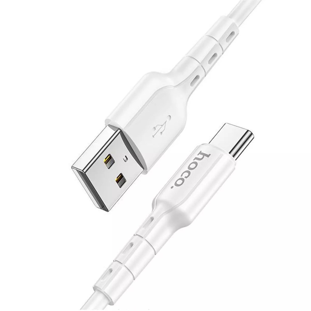 CHÍNH HÃNG Cáp sạc và truyền dữ liệu Hoco DU01 USB to Micro/Lightning/Type-C sạc nhanh 2.4A/3A dài 100cm - CCN