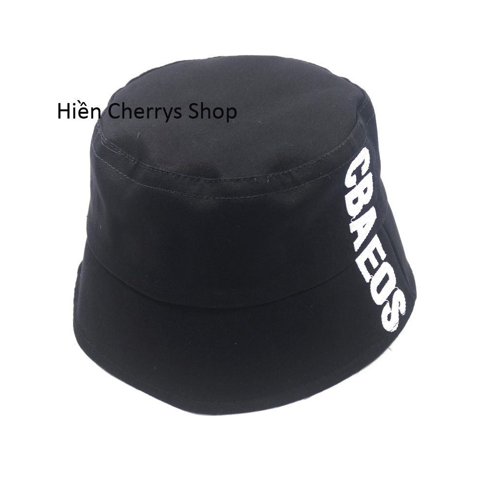Nón Bucket vành cụp- Nón tai bèo thêu CBA EOS chất cotton cao cấp phù hợp cho cả nam và nữ