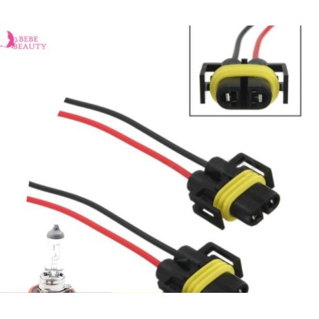 Đuôi đèn chân bóng H11 giắc phích cắm Dây Điện Nối Đèn LED Sương Mù gầm cản trước H8 Cho Xe Hơi ô tô Toyota Vios Innova