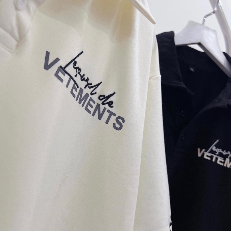 Áo Thun Polo Unisex Nam Nữ Chữ Thêu VENTEMEZ PQK