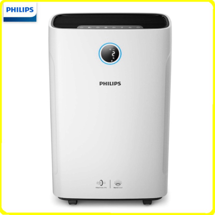 Sản phẩm Máy lọc không khí 2 trong 1 kiêm tạo ẩm nhãn hiệu Philips Series 3000 AC2726/00 Chất lượng không khí 4 màu .