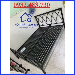 [Mã LIFEBKA5 giảm 10% tối đa 1 Triệu đơn 500k] GIƯỜNG SẮT CHỮ X ĐƠN GIẢN MÀU ĐEN GIÁ TỐT , GIAO LẮP MIỄN PHÍ