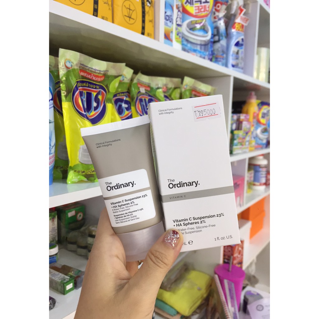 [CAM KẾT CHÍNH HÃNG] TINH CHẤT DƯỠNG TRẮNG &amp; XÓA NHĂN The ORDINARY Vitamin C Suspension 23% + Ha Spheres 2%