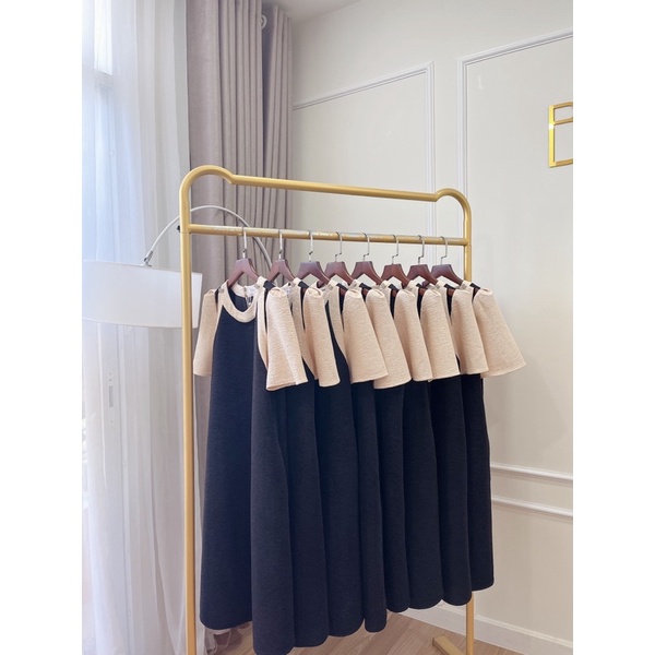 ĐẦM KHOÉT VAI MIX MÀU - BIMI