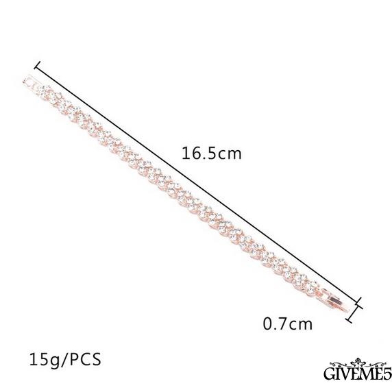Vòng tay mạ vàng bạc đính đá thời trang cho nữ