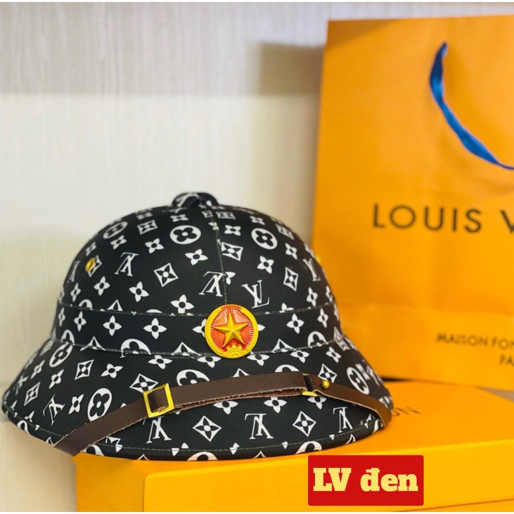 Mũ cối, Nón cối Dior, LV siêu đẹp - Thời trang - Tặng kèm sao - Siêu cứng - Loại 1 cốt ship - Chống nắng mưa nam nữ