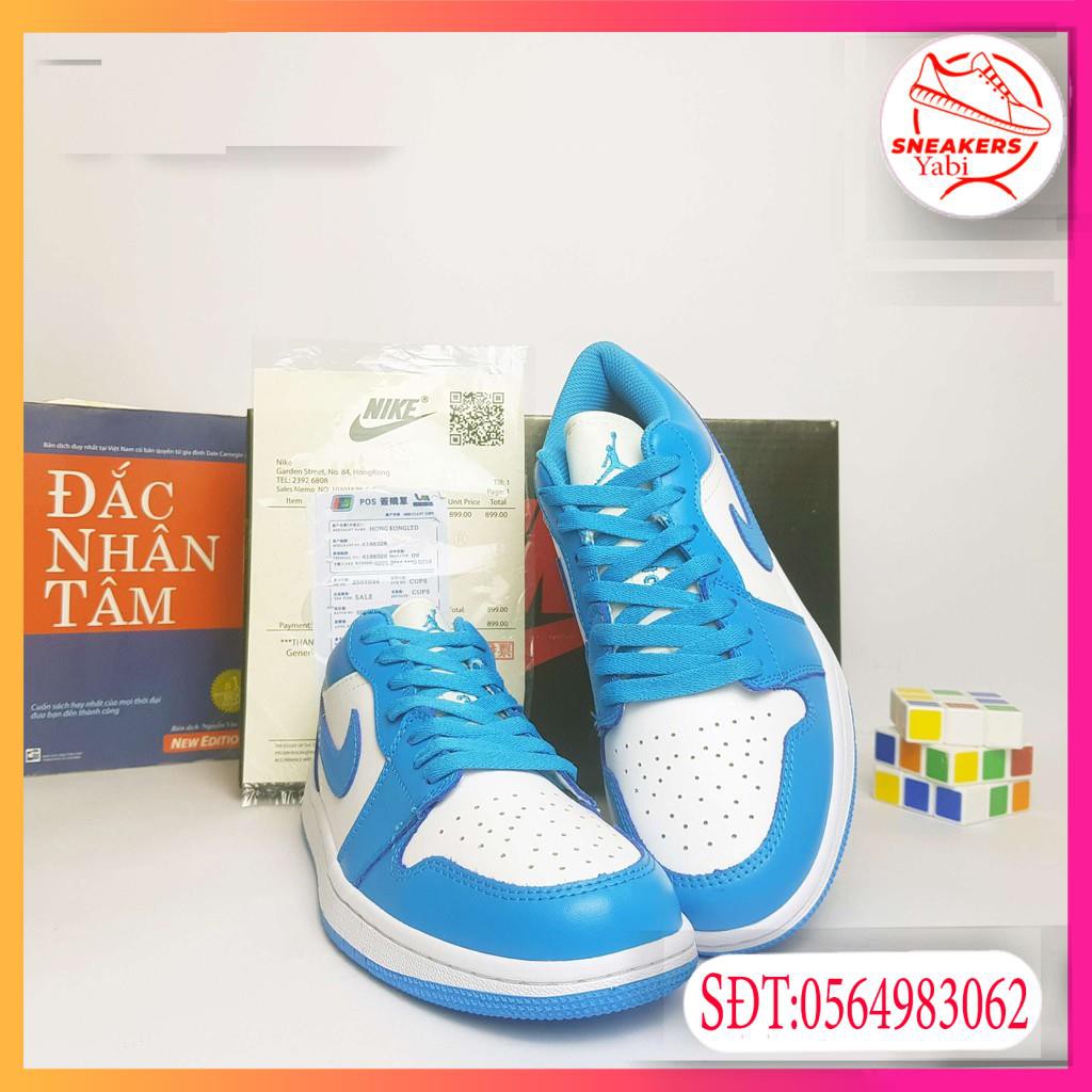 💥FREE SHIP-HÀNG QUẢNG CHÂU💥Giày thể thao sneaker Air Jordan 1 Low JD UNC' BLUE full box -Yabi