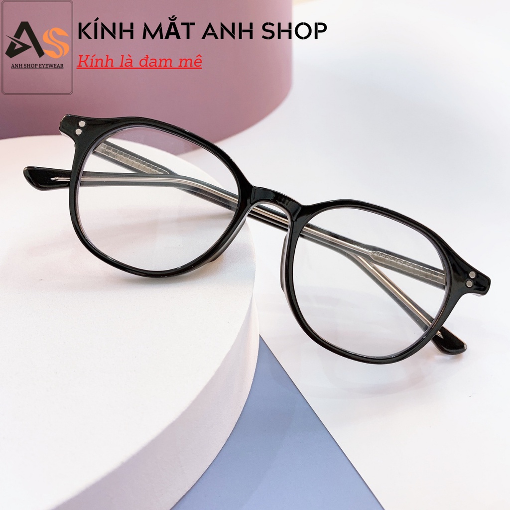 Gọng kính tròn nam nữ chất liệu nhựa cốt kim loại chắc chắn 1952