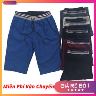 Quần Short Nam Kaki Lưng Bo, Lưng Thun Co Giãn Nhiều Màu (Video Thật 100%)