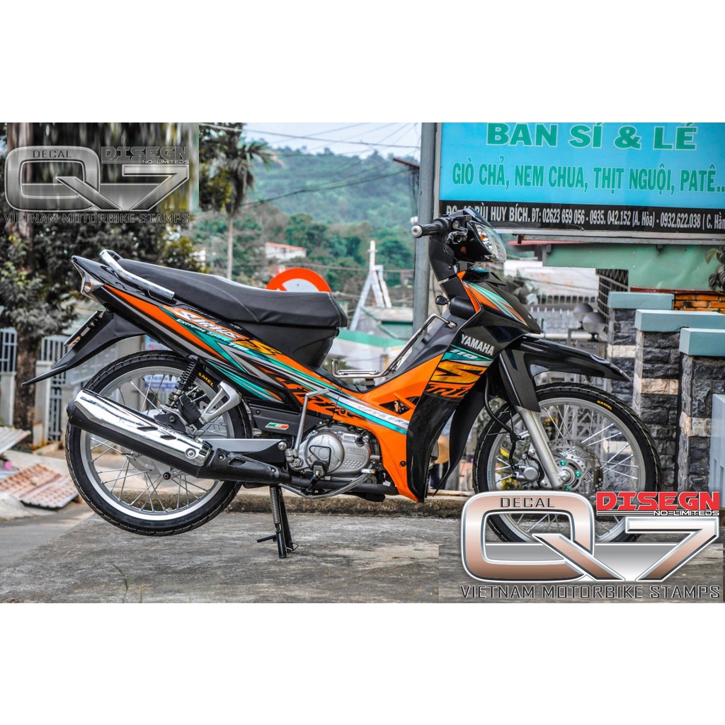 Tem Rời Sirius 110 Cam Đen