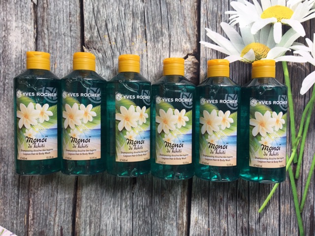 Gel tắm gội hương hoa Đại Yves Rocher monoi 400ML mẫu mới