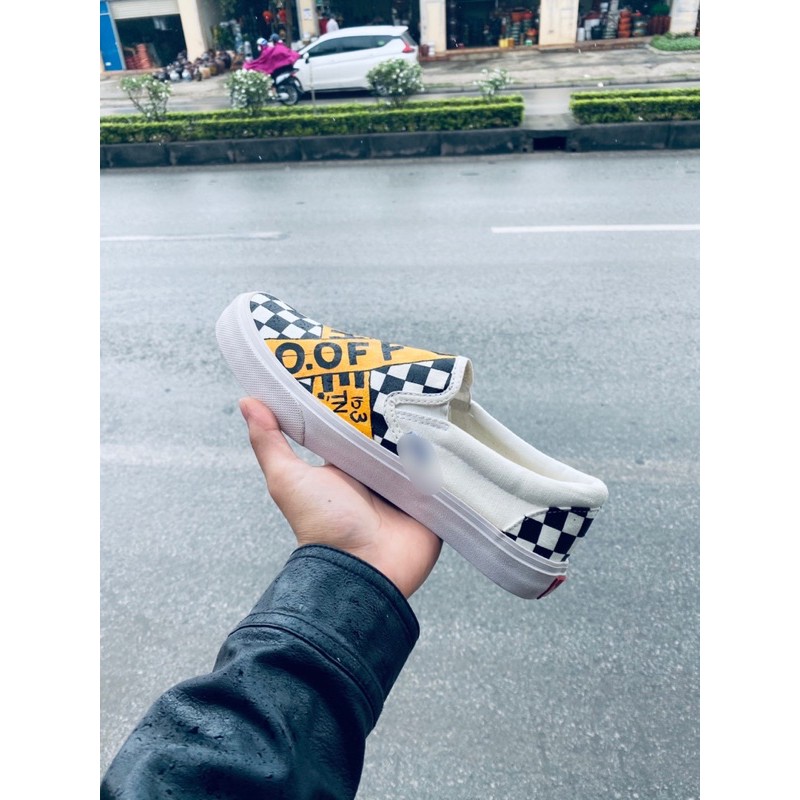 Giày custom offwhite cao cấp