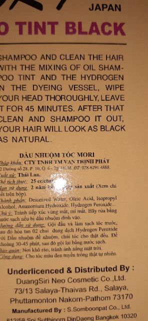 Thuốc nhuộm tóc cô gái Nhật màu đen 25ml | BigBuy360 - bigbuy360.vn