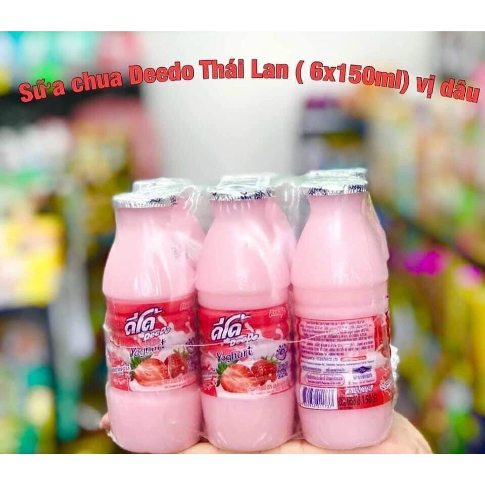 [Giá Sỉ] Lẻ 1 chai Nước Sữa Chua Trái Cây Thái Lan Deedo 150ml siêu ngon