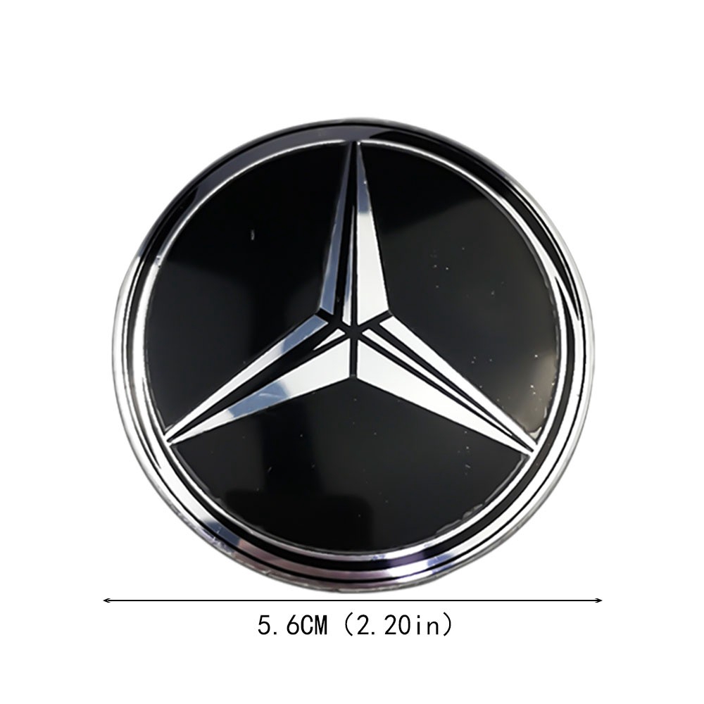 Bộ 4 nhãn dán bọc ốc bánh xe ô tô Mercedes Benz AMG 56mm độc đáo