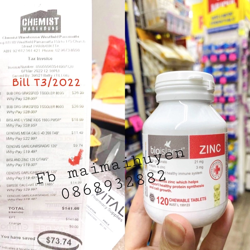 Viên Kẹo Kẽm Con Gấu Bioisland giúp Bé Ăn Ngon Ngủ Sâu 120v