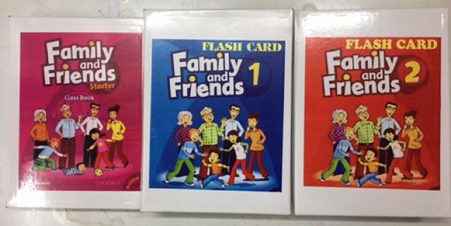 Thẻ family and friends 1 và 2, khổ a5 loại 1 và 2 mặt