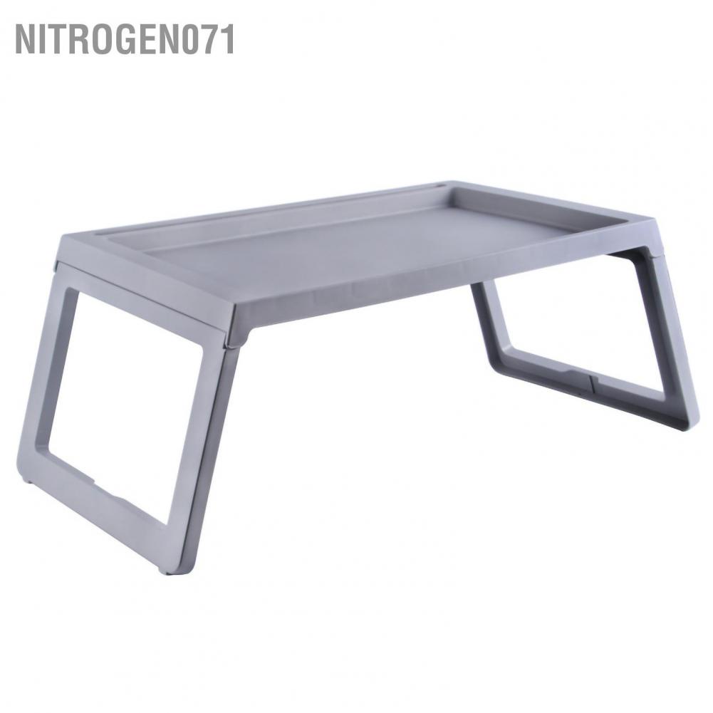 Nitrogen071 Bàn giường máy tính xách tay PP Gấp đơn giản Thiết kế có rãnh hướng xuống gấp lỗ sạc cho Phòng ngủ ký túc xá