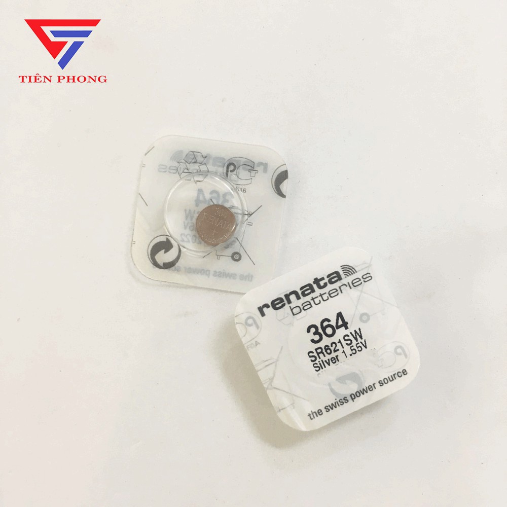 Pin Đồng Hồ Renata SR621SW 364 - Vỉ 1 Viên Hàng Chính Hãng