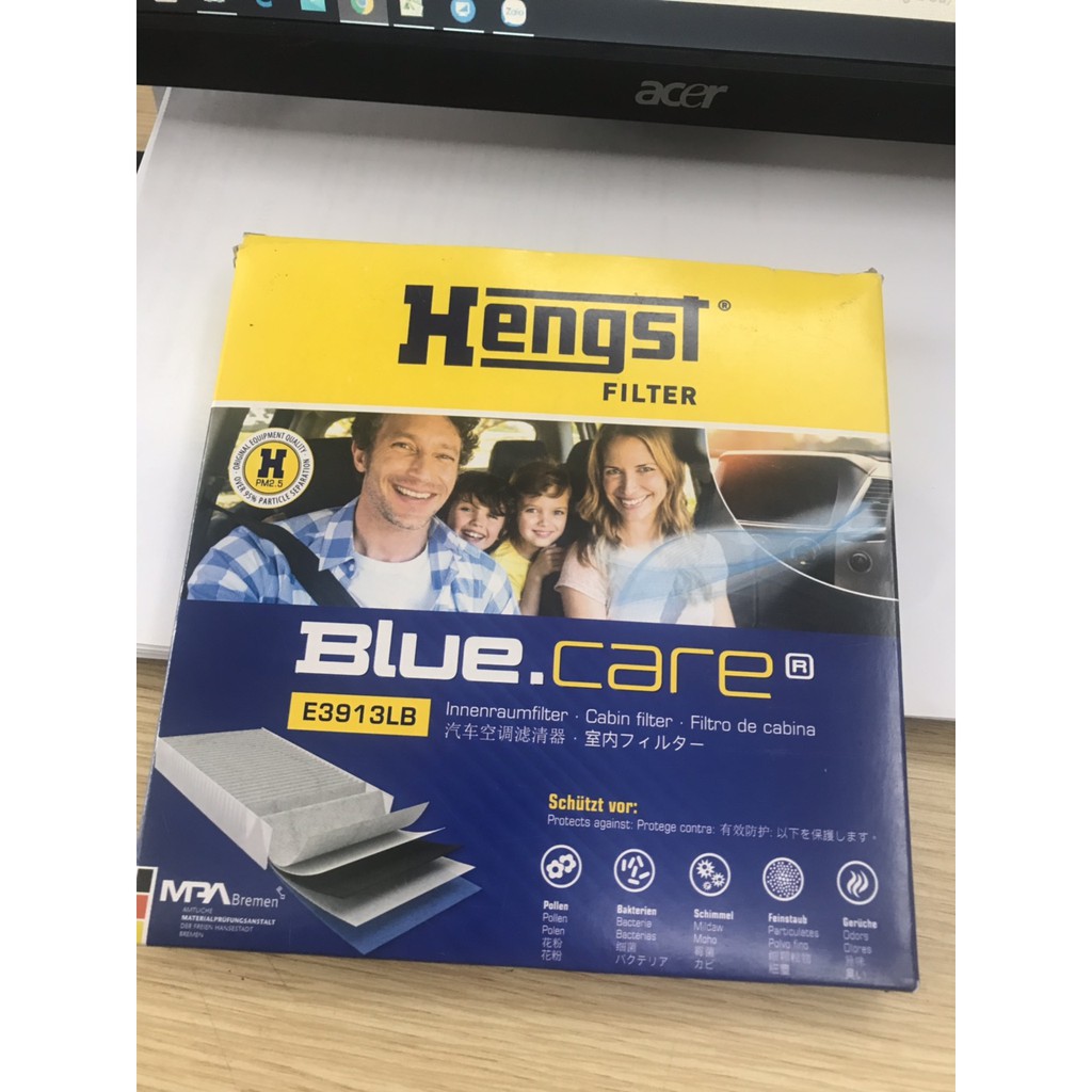 E3913LB Lọc điều hòa Blue.Care xe Mirrage, Attrage, Morning, I10