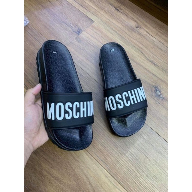 [Trend] Dép nam quai ngang MOSCHINO