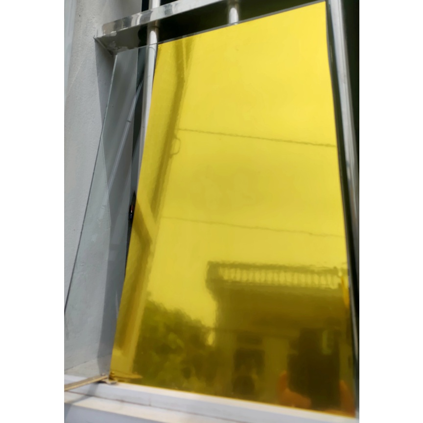 2 mét Giấy decal vàng gold dán kính trang trí B081