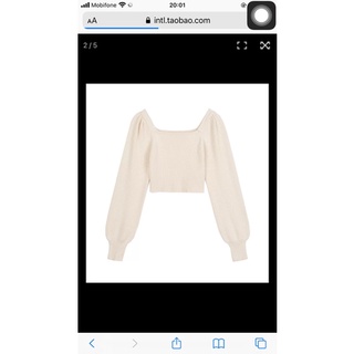 Áo croptop chất liệu len dày dặn