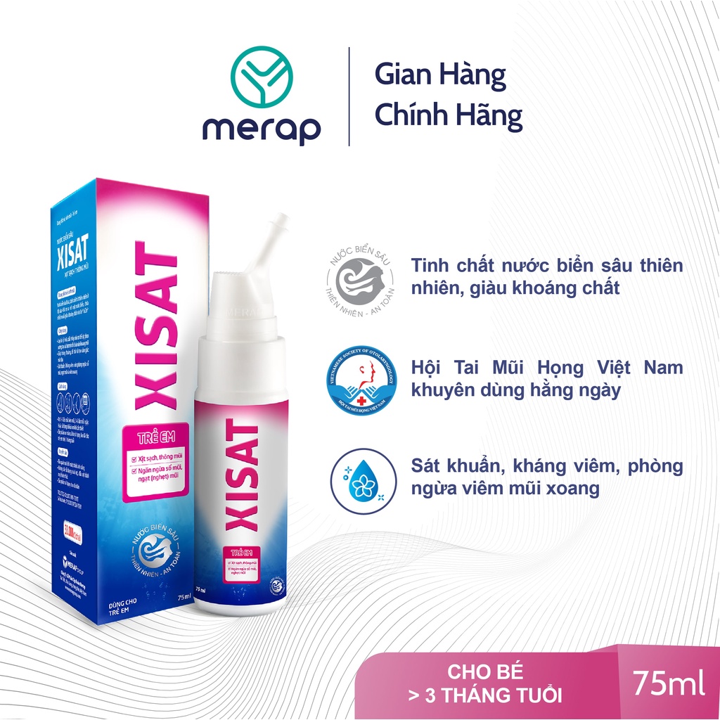 Nước biển sâu XISAT TRẺ EM - MERAP GROUP - 75ml