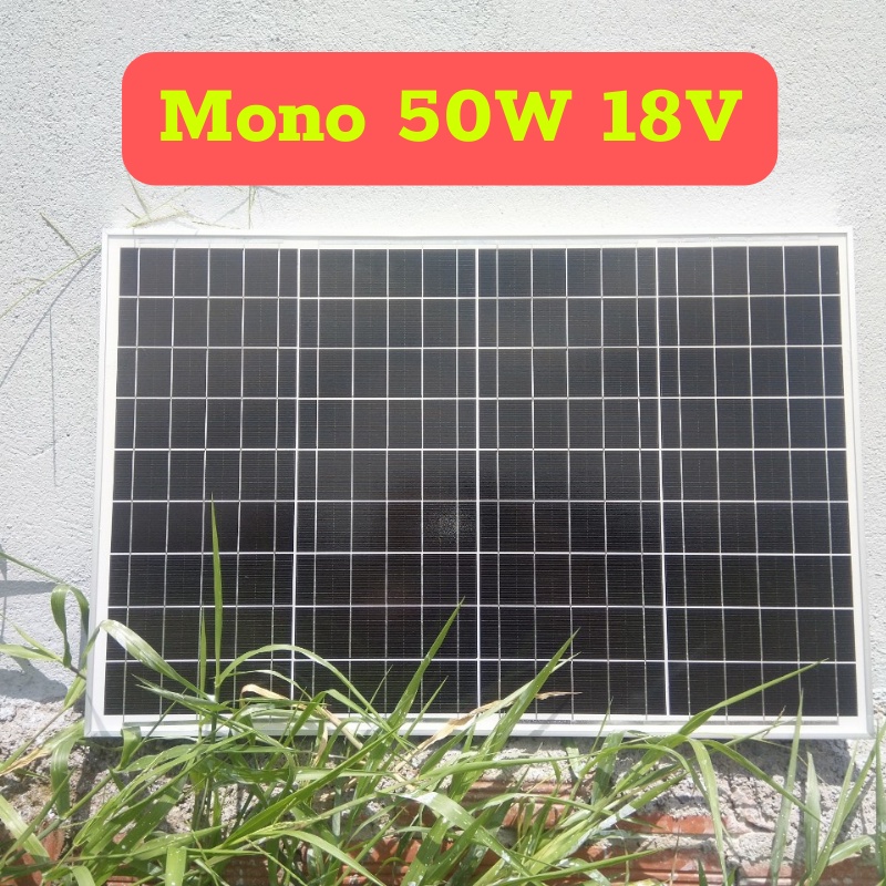 🔥 Mono 50W 18V 🔥 Tấm Pin Năng Lượng Mặt Trời Mini Mono 50W