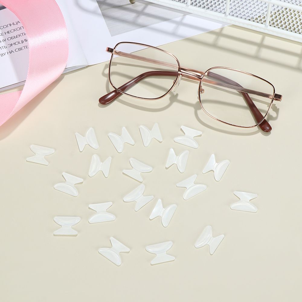 1 Cặp Đệm Mũi Dán Mắt Kính Bằng Silicon Mềm Chống Trượt Nhiều Màu Sắc