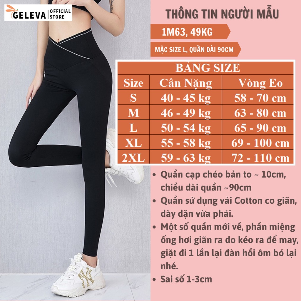 Quần legging nữ dài  gen bụng lưng cạp cao vải thun cotton ôm bó, Quần tregging dài nữ tập gym nâng mông mẫu mới 2022