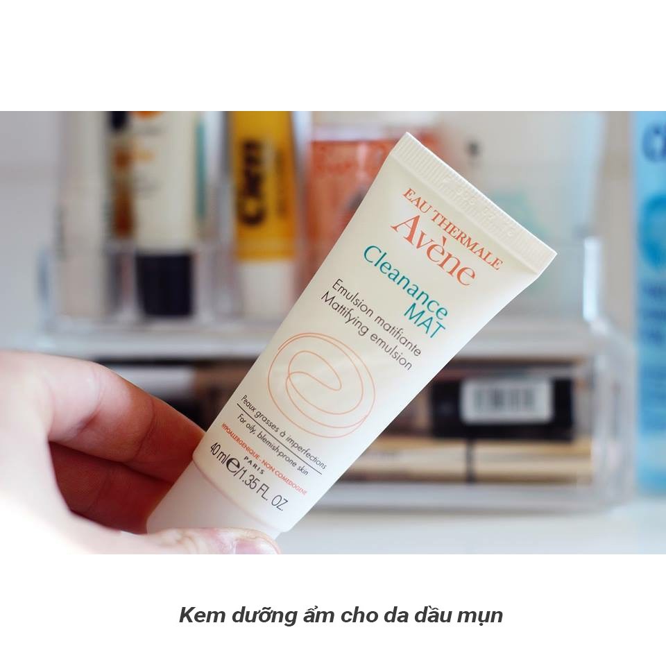 [CHÍNH HÃNG CÓ TEM] AVÈNE Cleanance MAT Mattifying Emulsion 40ml - Kem Giúp Kiềm Dầu Cho Da Nhờn Mụn.