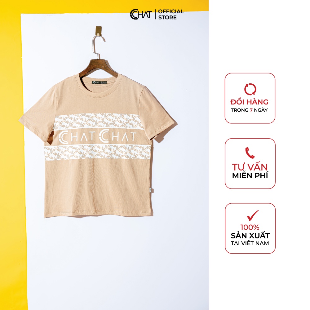 Áo thun nữ T-shirt in Cchat full CCHAT