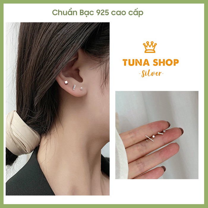 Set khuyên tai Bạc _𝐕𝐢𝐝𝐞𝐨 𝐭𝐡𝐚̣̂𝐭 _ Gồm 5 hoa tai bạc _ 𝐂𝐚𝐦 𝐤𝐞̂́𝐭 𝐂𝐇𝐔𝐀̂̉𝐍 𝐁𝐀̣𝐂 _[HÀNG CÓ SẴN]_ 𝐓𝐔𝐍𝐀 𝐒𝐇𝐎𝐏