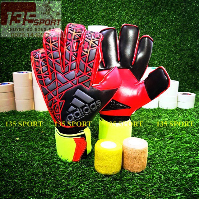 Găng tay thủ môn Adias ACE đỏ đen
