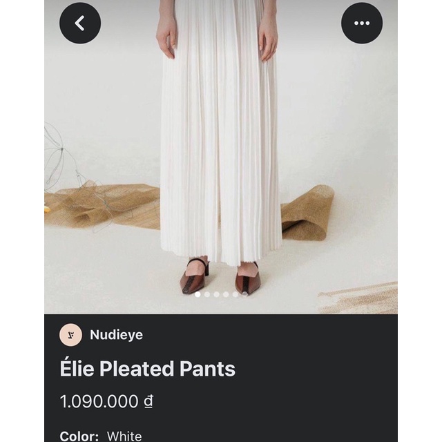 Nudieye pleated pants S