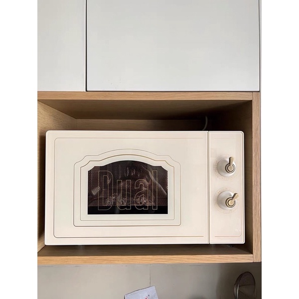 Lò vi sóng kết hợp lò nướng 2 trong 1 Dual DIK23 thể tích 20L phong cách retro, công nghệ nướng MH-4D làm nóng nhanh