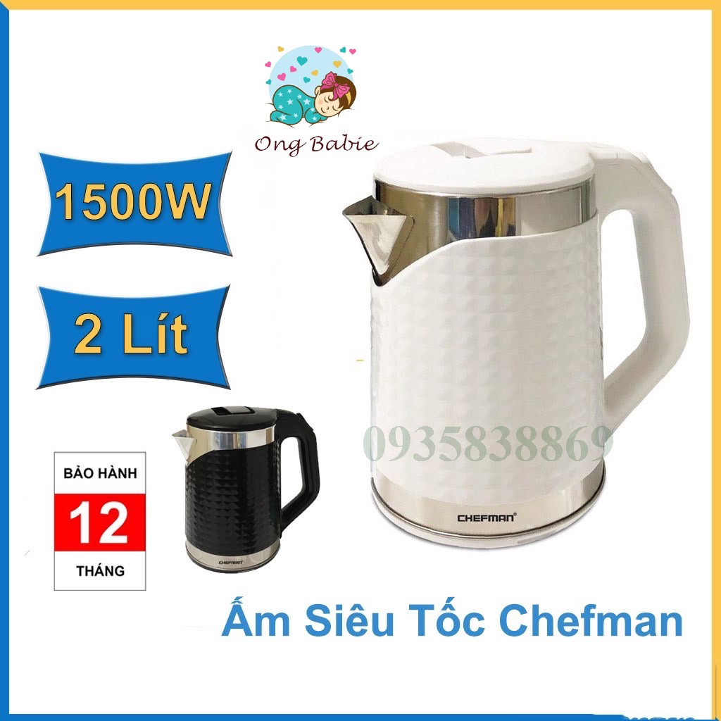 Ấm Siêu Tốc 2L Chính Hãng PL HOME , Cao Cấp , 2 Lớp , Bảo Hành 12 Tháng