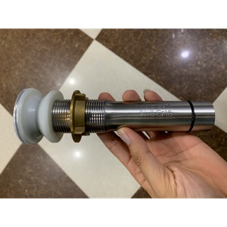 Đầu ống xả lavabo inox 304 Tera - Đầu xi phông inox 304 - Tặng kèm ống thoát nhựa cao cấp