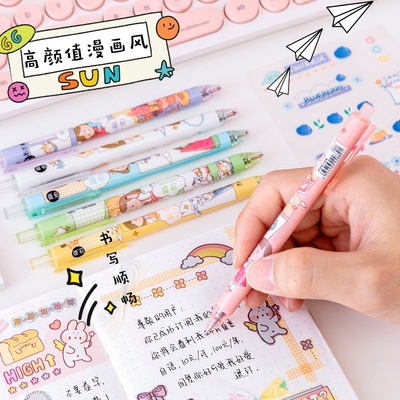 Bút Bi Cute Mực Gel, Bút Viết Cô Gái Nhật Xinh Xắn Dễ Thương ANANStore