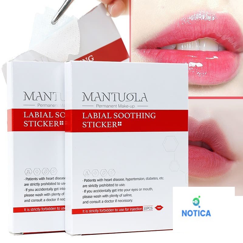 MIẾNG DÁN MÔI MANTUOLA -DÙNG CHO XĂM THẨM MỸ