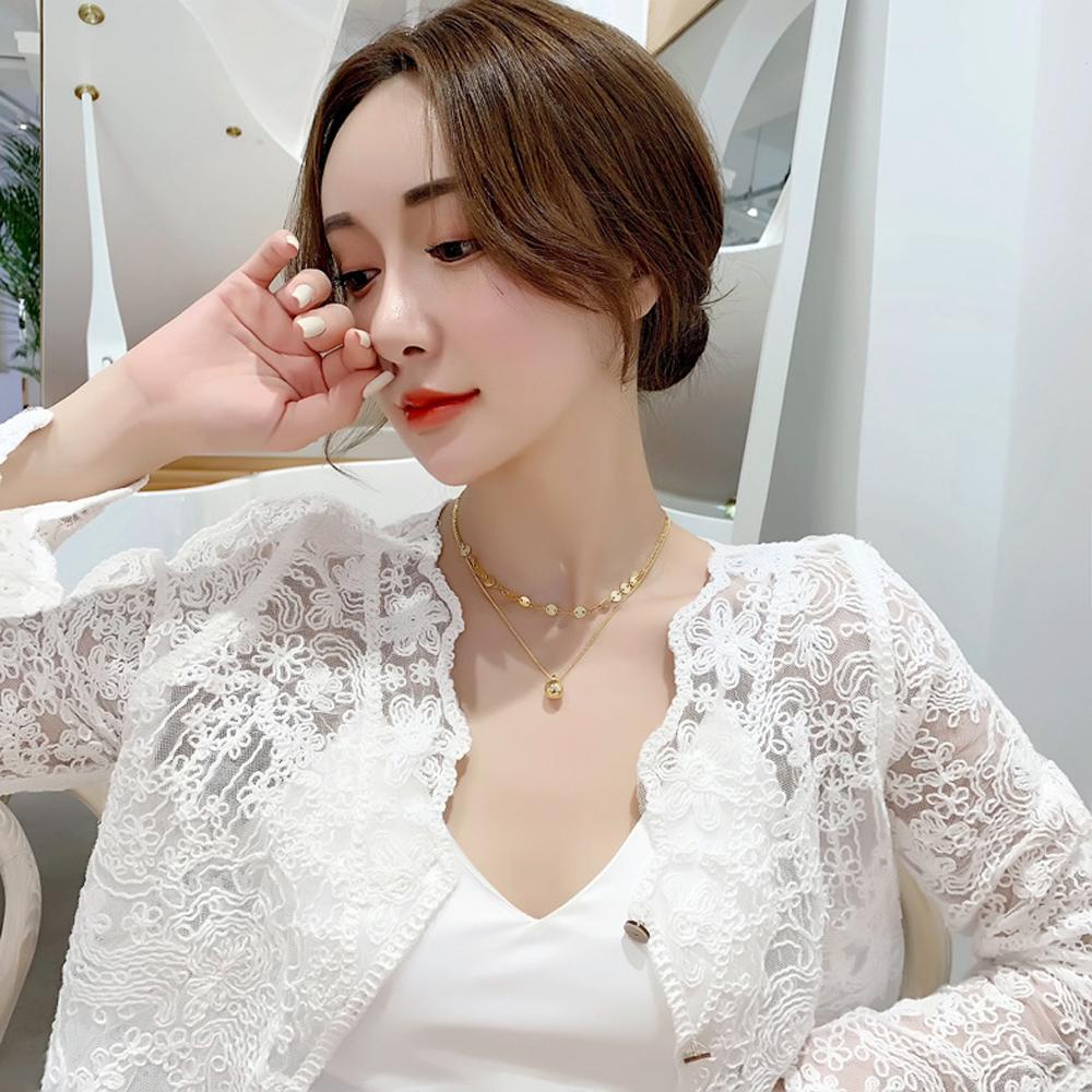 Vòng cổ Hai Lớp Thiết Kế Thanh Lịch Thời Trang Dành Cho Nữ