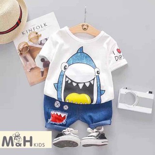 [MIỄN PHÍ VẬN CHUYỂN] Set áo thun và quần bò cho bé trai/bé gái
